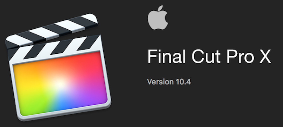 Final Cut Pro X version 10.4 splashscreen